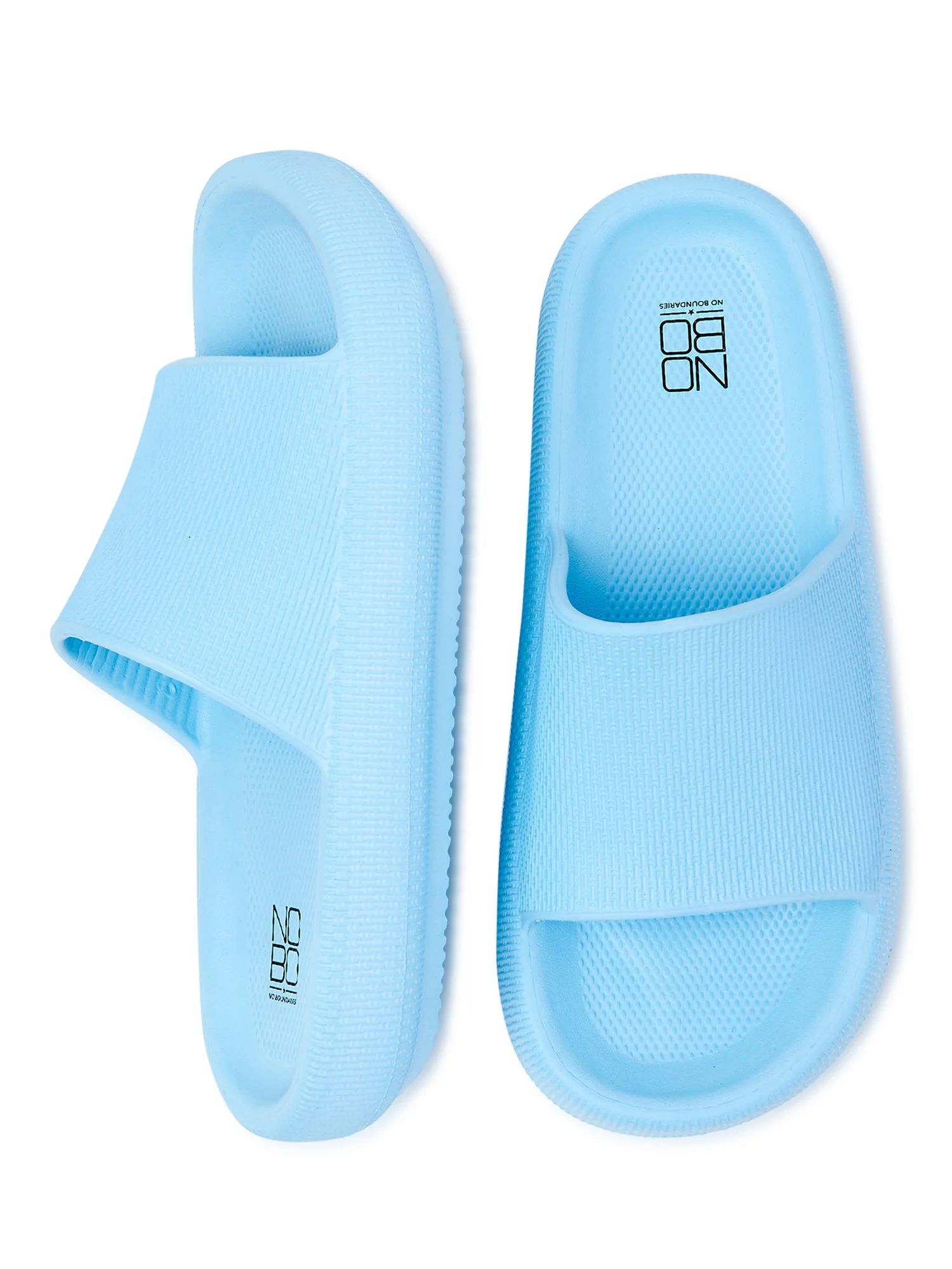 No Boundaries Women's Comfort Slide Sandals - Walmart.com | Walmart (US)