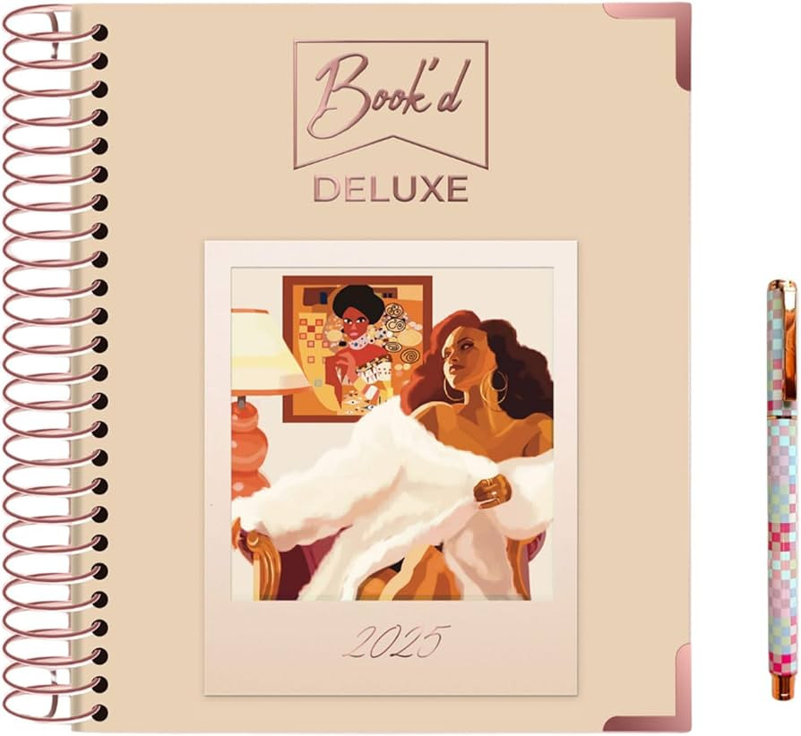 2025 Book'd Deluxe Planner Kit, Spiral Binding Planner Notebook, Goal-Setting Planner for High Ac... | Amazon (US)