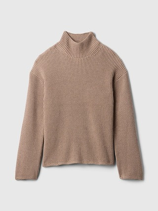 Oversized Split-Hem Mockneck Sweater | Gap (CA)