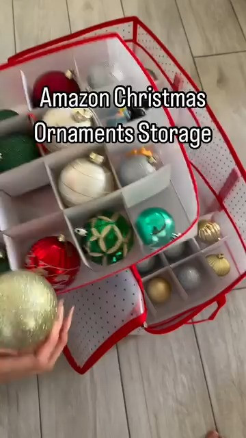This Amazon ornament storage is a holiday lifesaver 🎄✨
Keeps all your Christmas ornaments organized, protected, and easy to pack away. So much cleaner and less stressful after the holidays! 

 #LTKHoliday