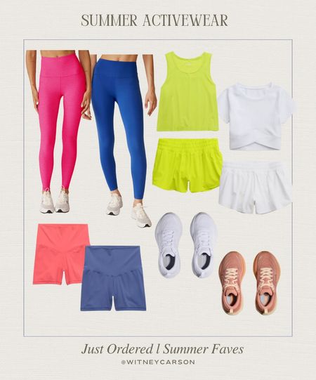 I basically live in activewear. I also have been loving bright colors lately! 

activewear l summer l workout