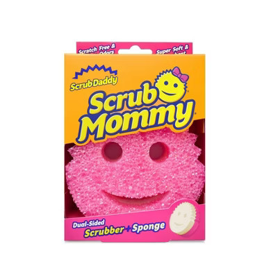 Scrub Daddy Scrub Mommy Dual-Sided Scrubber + Sponge: Foam Material, 4" Height, 6" Width, Cleaning Tools | Target