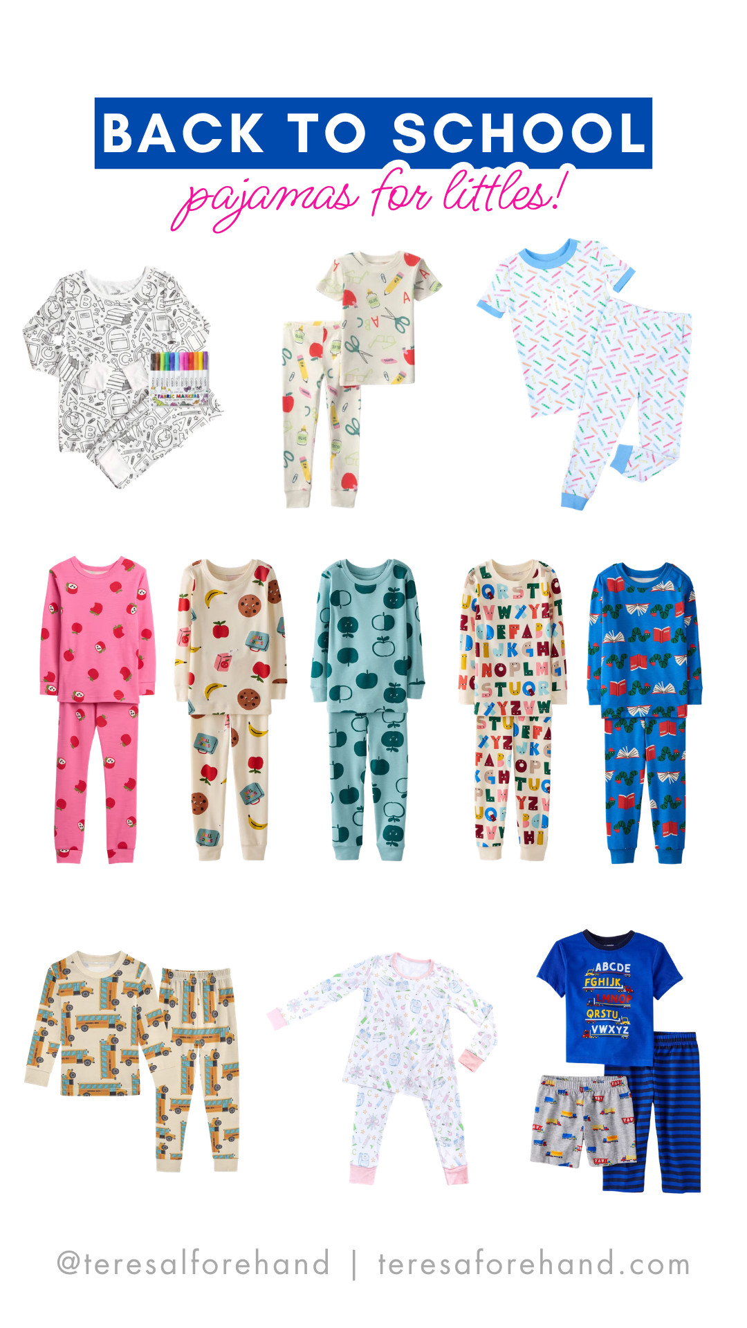 The perfect pajamas for the night before the first day of school - and most of them are on sale!! 

 #LTKmomlife #LTKSaleAlert #LTKKids