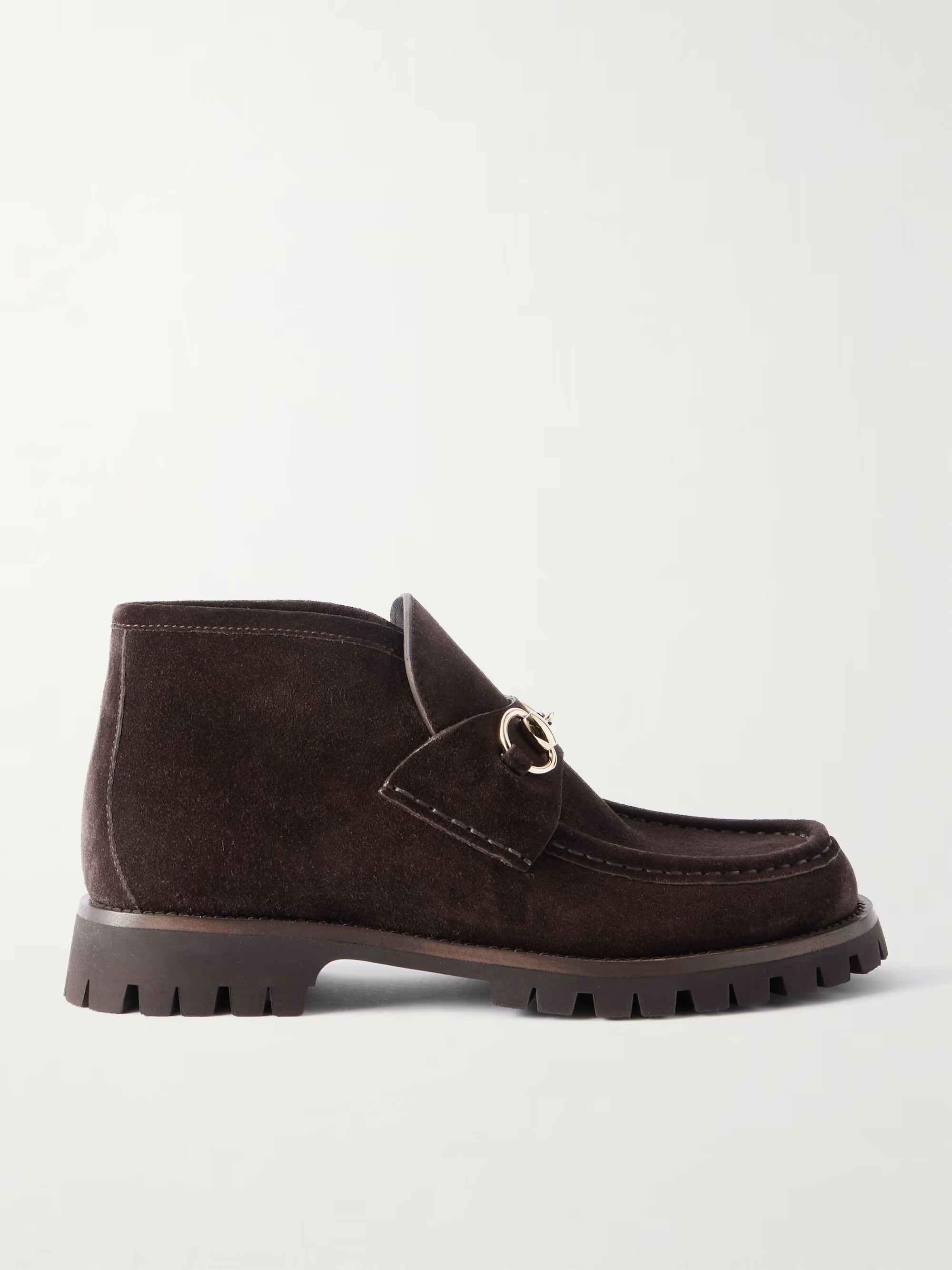 Sylke horsebit-detailed suede ankle boots | NET-A-PORTER (US)