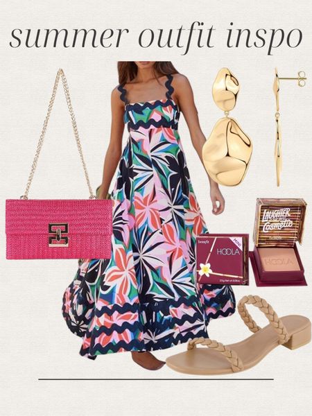 Amazon summer outfit inspo, printed maxi dress, gold earrings, sunglasses, pink handbag, sandals, vacation outfit, date night outfit 


#LTKFindsUnder50 #LTKStyleTip #LTKItBag