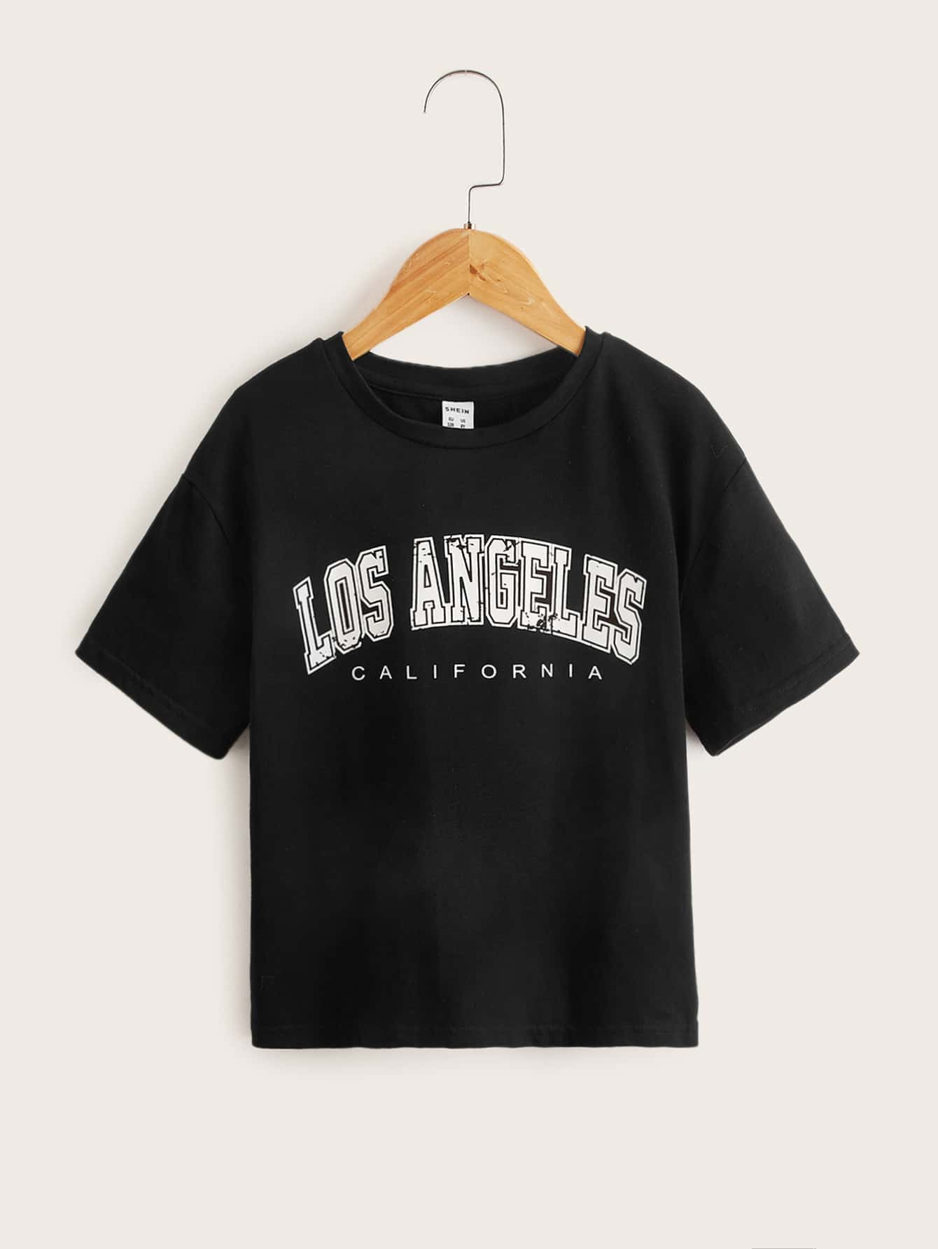 SHEIN Girls Letter Graphic Tee | SHEIN