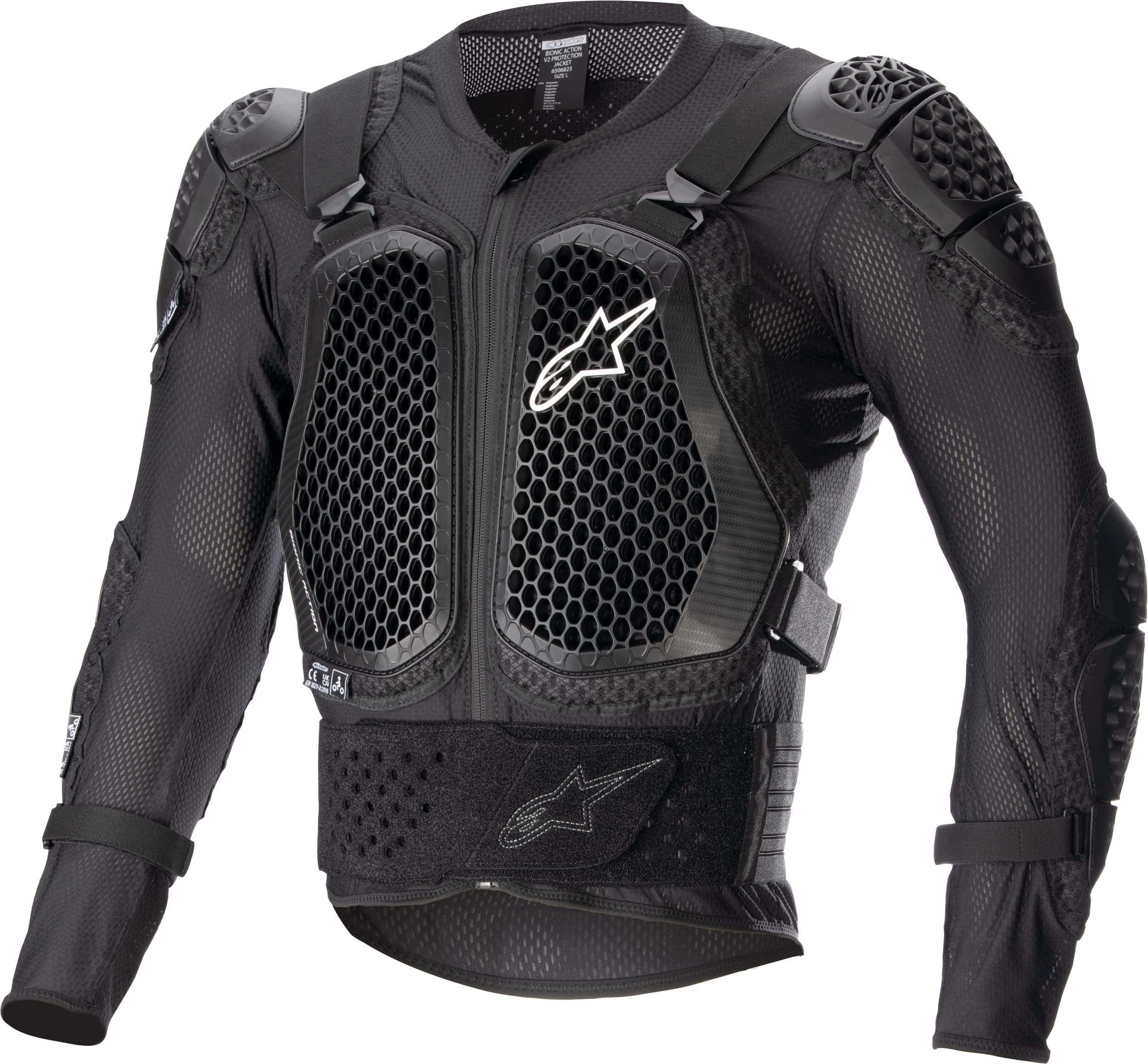 Alpinestars 6506823-10-M: Bionic Action V2 Protection Jacket Black Md | Amazon (US)