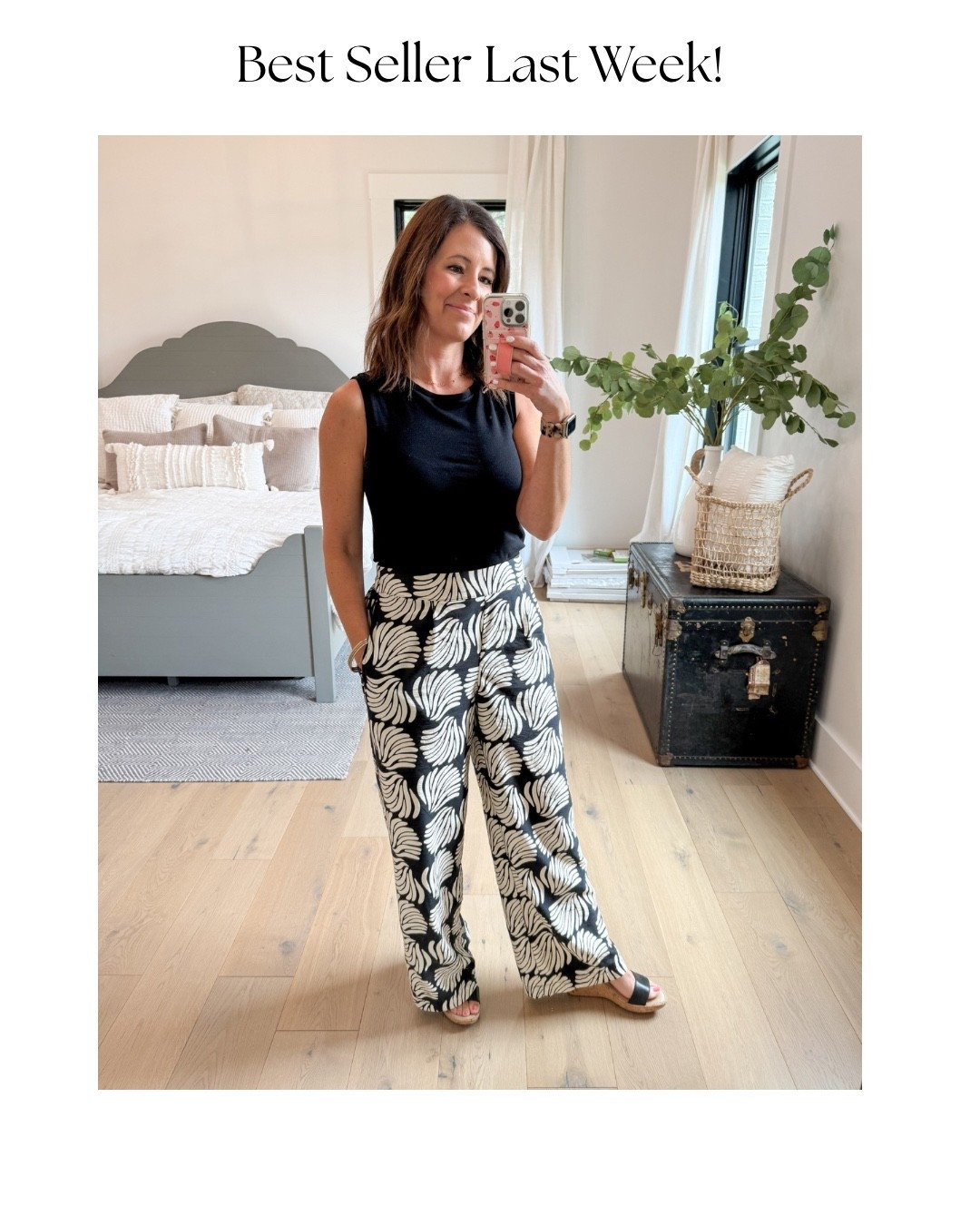 These pants are so comfortable, easy to dress up or down and even use as a swim cover! They have pockets & an elastic waist band at the back, flat band in the front. I wear a medium! 

#LTKSeasonal #LTKOver40 #LTKFindsUnder50