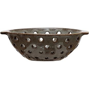Creative Co-Op Stoneware Berry, Reactive Glaze, Brown (Each One Will Vary) Bowl | Amazon (US)