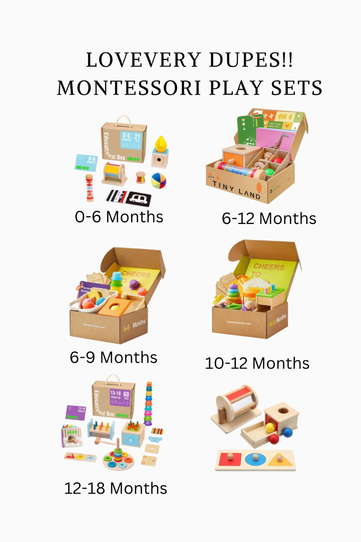 Montessori Play kits for your baby and Toddler! 
Playroom, baby toys, toddler toys, Montessori toys 

#LTKfindsunder50 #LTKbaby #LTKfamily