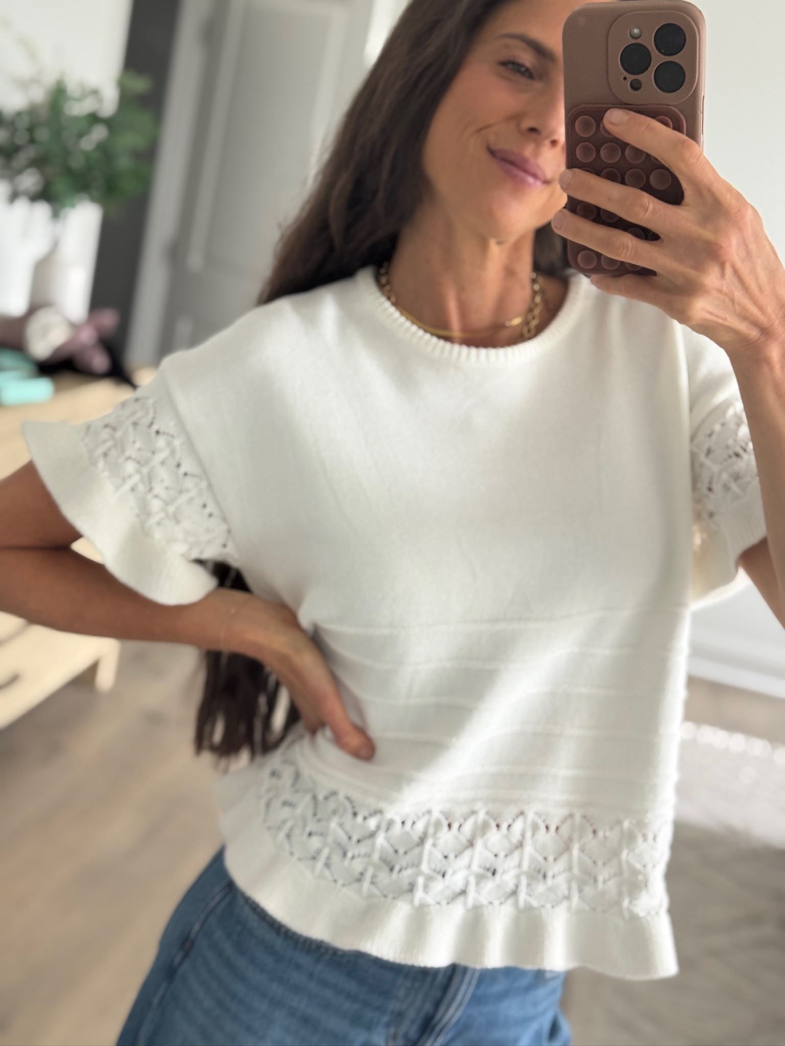 Spring and summer top

#LTKSeasonal #LTKmomlife #LTKootd