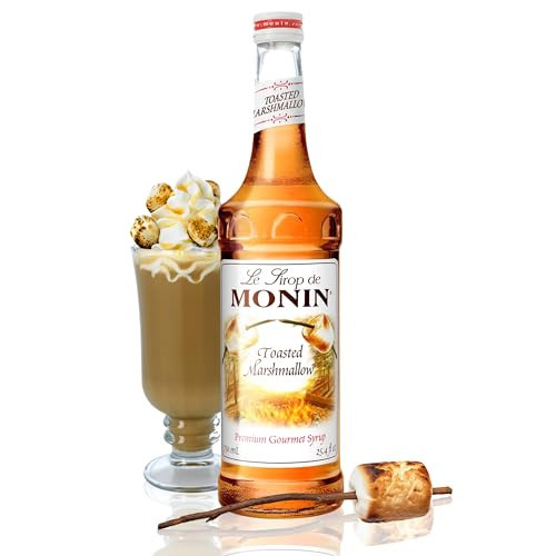 Monin - Toasted Marshmallow Syrup, Flavor of Campfire Treats, Natural Flavors, Great for Mochas, Shakes, Cocoas and Cocktails, Non-GMO, Gluten-Free (750 ml) | Amazon (US)