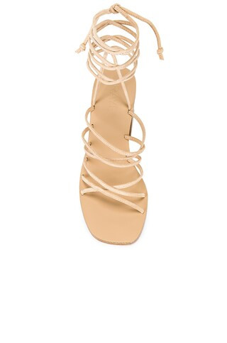 RAYE Cross Sandal in Nude Suede from Revolve.com | Revolve Clothing (Global)