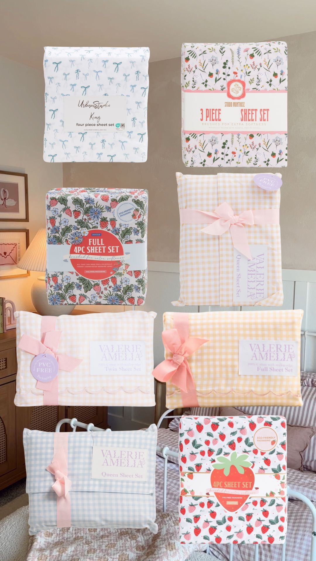 Big girl sheets, big girl bedding, big girl room, gingham sheets, striped sheets, toddler room 

#LTKHome #LTKFindsUnder50 #LTKKids