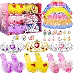 Kids Toys for Girls,Toddler Girl Toys Princess Dress Up Clothes for Little Girls,Unicorns Gifts f... | Amazon (US)