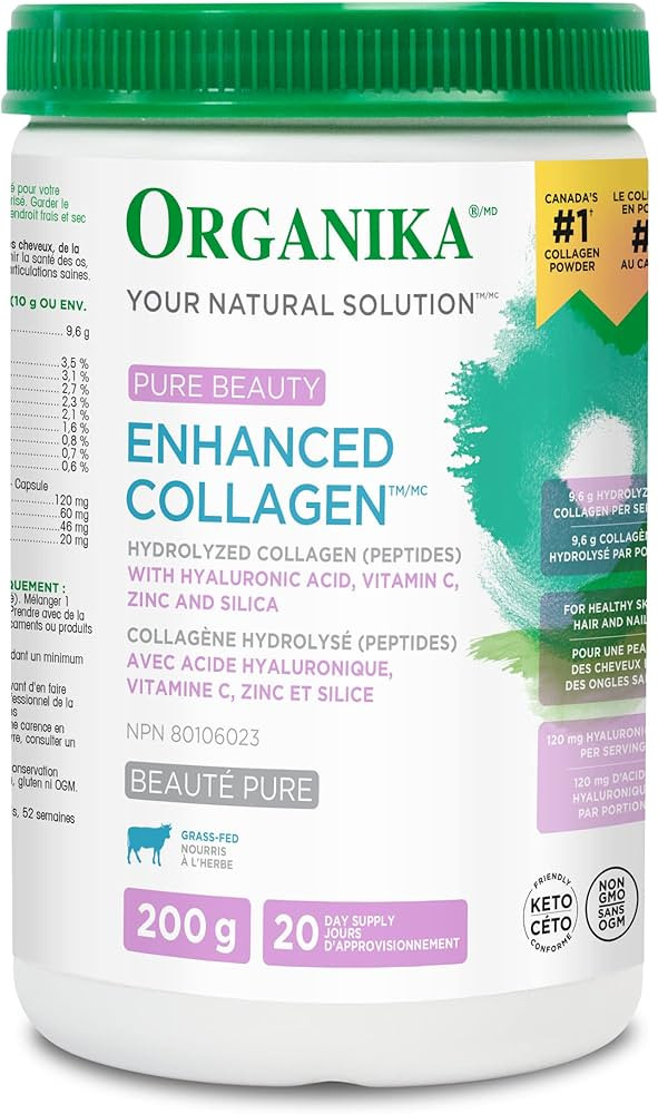 Organika Enhanced Collagen Pure Beauty - Combination of Collagen, Hyaluronic Acid, Vitamin C, Zin... | Amazon (CA)