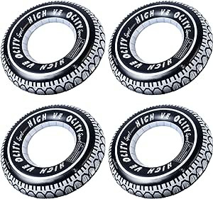 Inflatable Tire Pool Float for Adults Inflatable 36" Giant Tire Tubes Tire Swimming Ring Tires Pa... | Amazon (US)