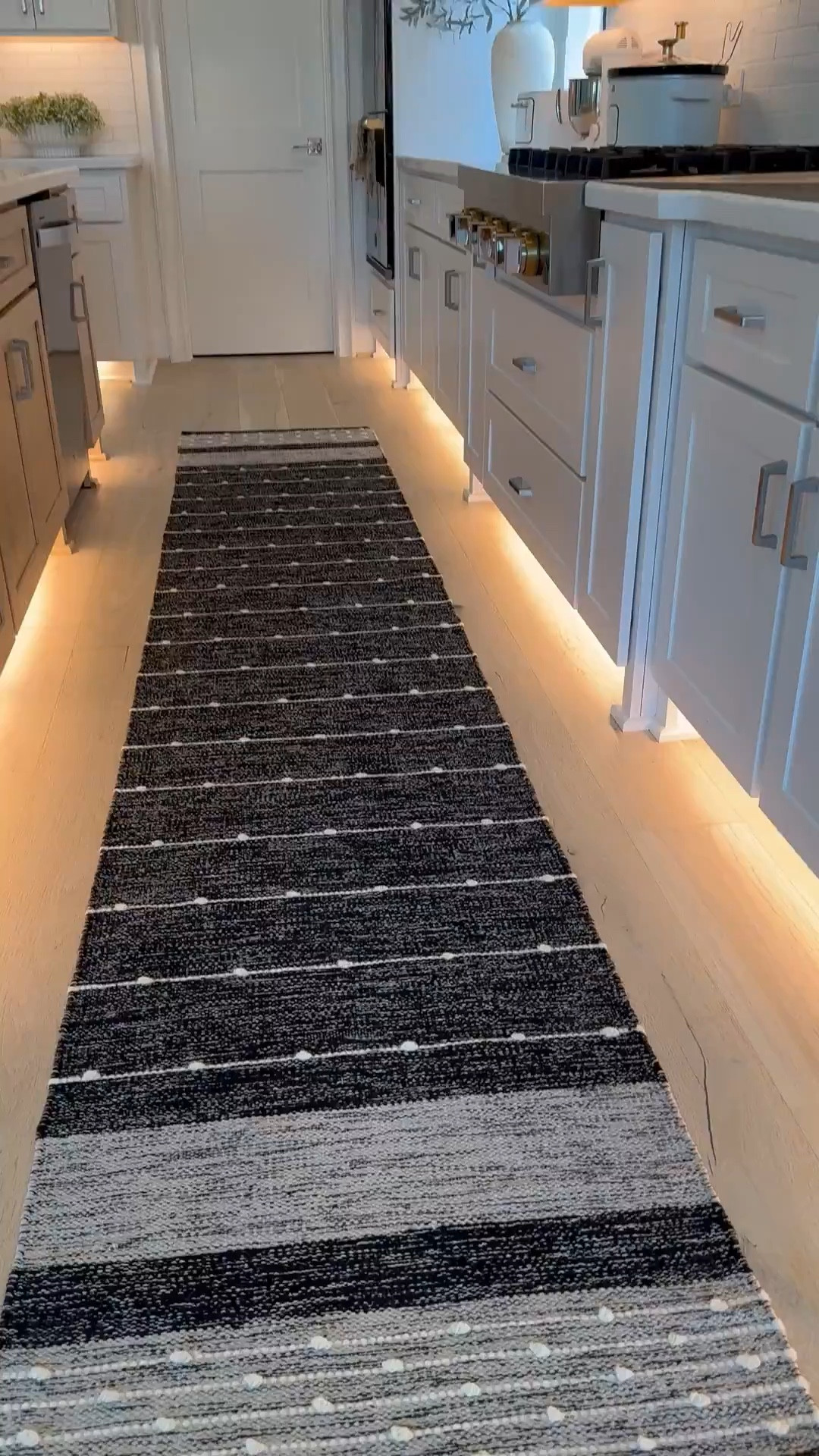 This runner comes in multiple sizes and can be styled under the dining table, bed, or in your great room! ❤️🤍❤️


#LTKStyleTip 

#LTKHome #LTKSaleAlert