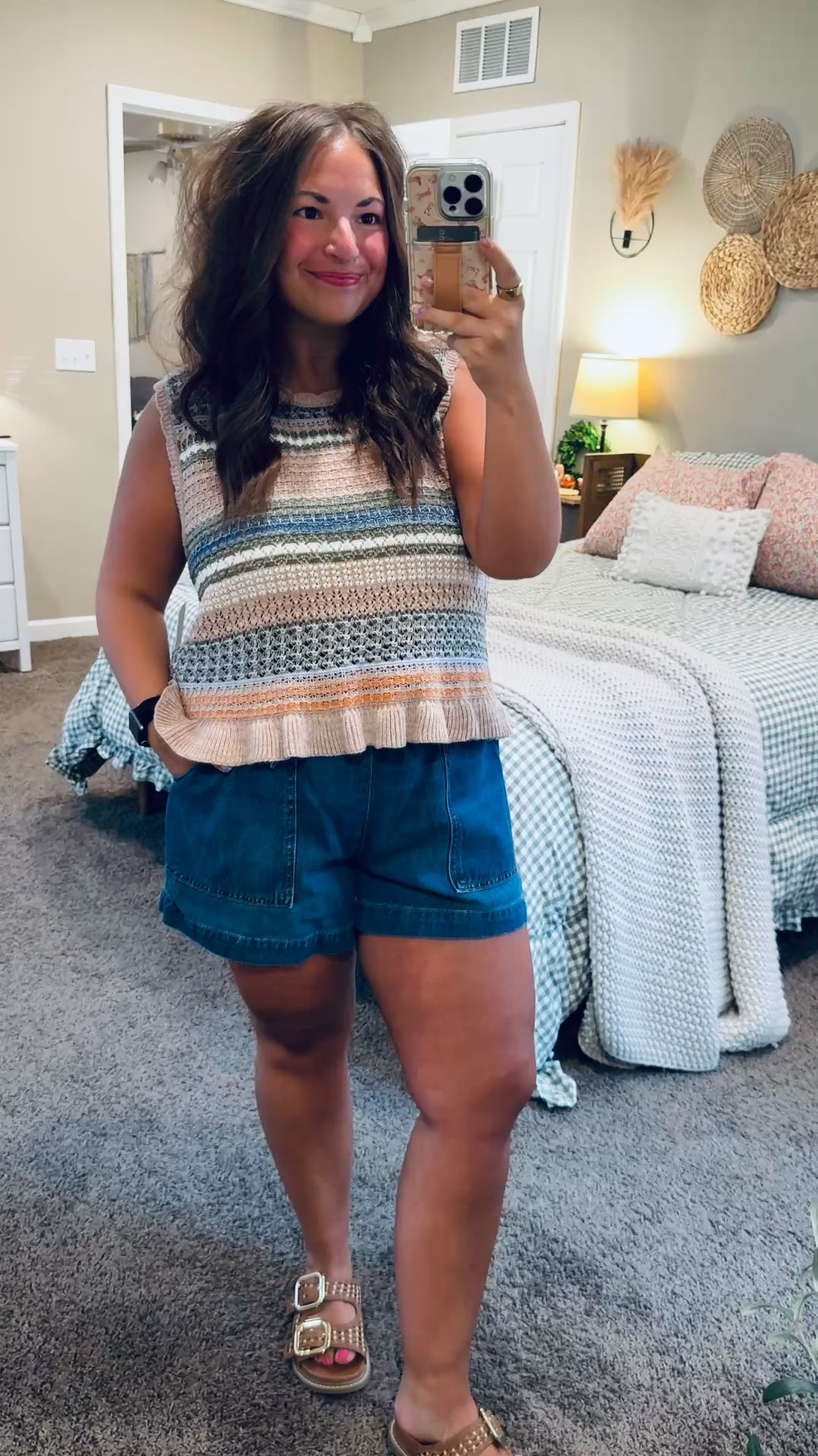 Casual, comfy & giving all the coastal summer vibes 🤍🌊

sandals: fit true to size // wearing a 5
shorts: fit true to size // wearing a large
sweater tank: fits small // wearing an XL 

 #LTKootd #LTKMidsize