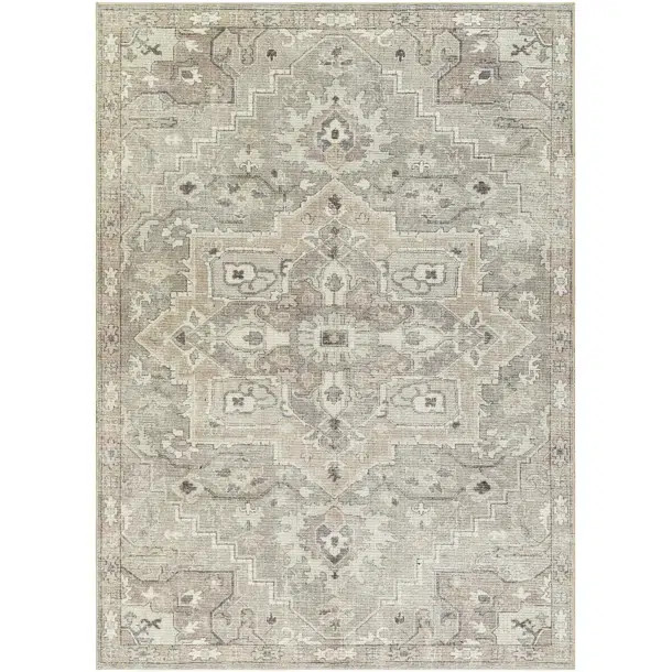Becki Owens x Surya Elle Oriental Light Gray/Beige Area Rug | Wayfair North America