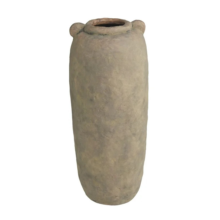 DecMode 21" Distressed Terracotta Brown Ceramic Vase | Walmart (US)