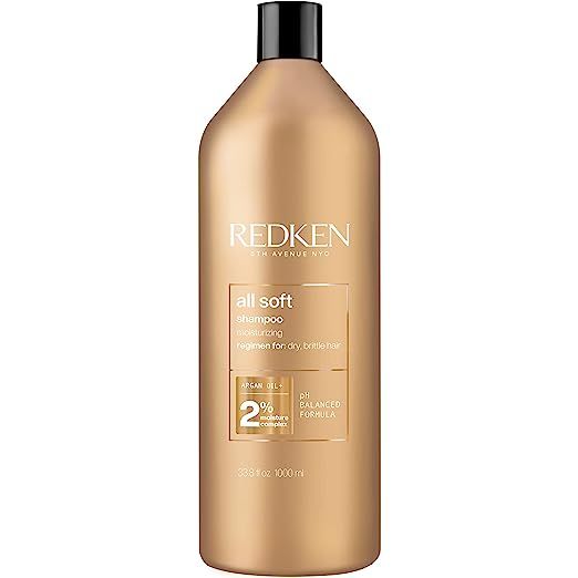 Redken All Soft Shampoo | For Dry/Brittle Hair | Provides Intense Softness and Shine | With Argan... | Amazon (US)