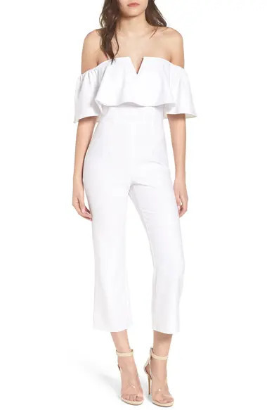 Strapless Off the Shoulder Jumpsuit | Nordstrom