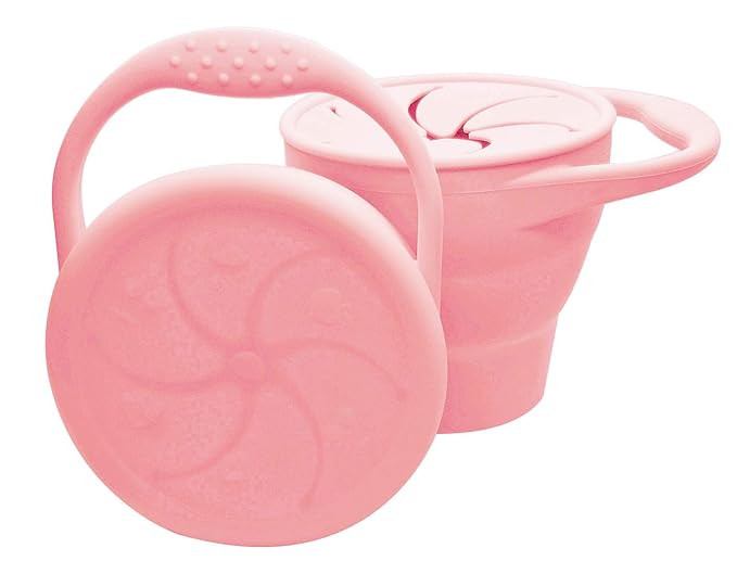 Snack Attack | Toddler Snack Cup Baby Snack Container Collapsible Silicone Snack Catcher Lid No S... | Amazon (US)