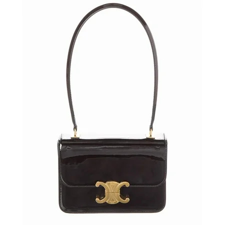 CELINE Teen Garance Patent Shoulder Bag, os, Black | Walmart (US)