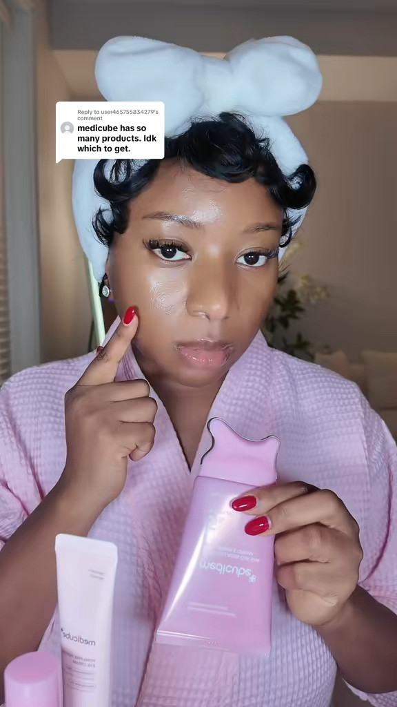 Struggling with sagging skin, lost elasticity, fine lines, and dull under-eyes? 💖✨

As our skin ages, collagen drops and gravity takes over—leaving us with defined smile lines, tired under-eyes, and loss of facial contours. But you don't need invasive treatments to sculpt and lift! 🌸

Meet the Medicube PDRN Collagen Pink Line—your ultimate home aesthetic firming routine:

PDRN Gua Sha Neck & Wrinkle Cream: Built-in gua sha applicator massages away tension while firming the jawline and neck line.

PDRN Pink Peptide Eye Serum & Jelly Eye Masks: Targets dark circles, fine lines, and puffiness for an instantly awake, plumped under-eye.

PDRN Pink Volume Stick Balm: On-the-go targeted elasticity boost for smile lines, forehead wrinkles, and dry spots.

PDRN Pink Collagen Gel Masks: Deeply plumps, firms, and hydrates for that glass-skin bounce.

Scoop up the viral PDRN line to sculpt, lift, and restore youthfulness! 👑✨ 

 #LTKselfcare #LTKOver40 #LTKBeauty