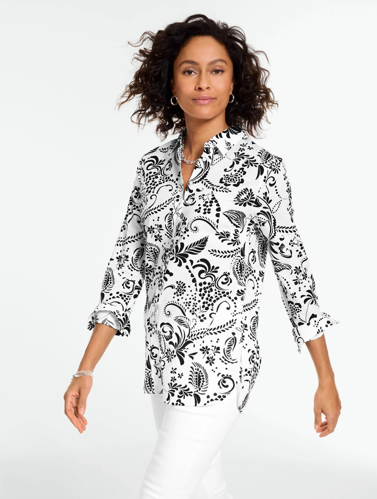 Modern Classic Shirt - Nouveau Floral | Talbots