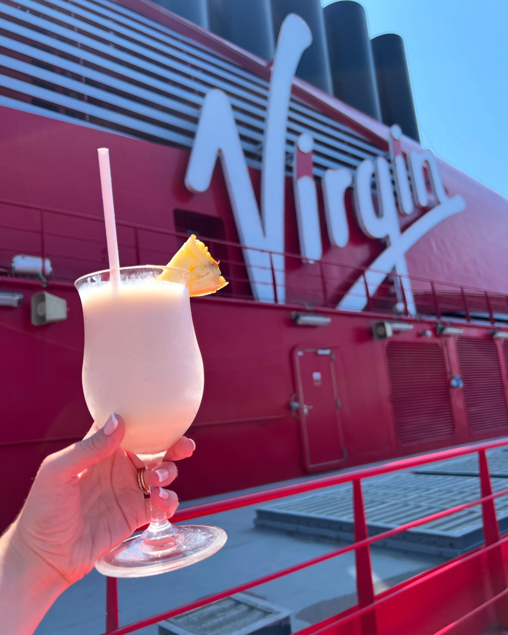 Cruising in style with a piña colada on Virgin Voyages - sun, sea, and a splash of rum! ☀️ 

Looking to book your next cruise? Message me, l'd love to help! 🥂 

As a gold certified First Mate with Virgin I know all the ins and outs onboard and can help you every step of the way. Let's make ship happen! 🚢 ✨

#travel #virginvoyages #cruiseagent #travel agent #traveladvisor

#LTKTravel #LTKSwim #LTKParties
