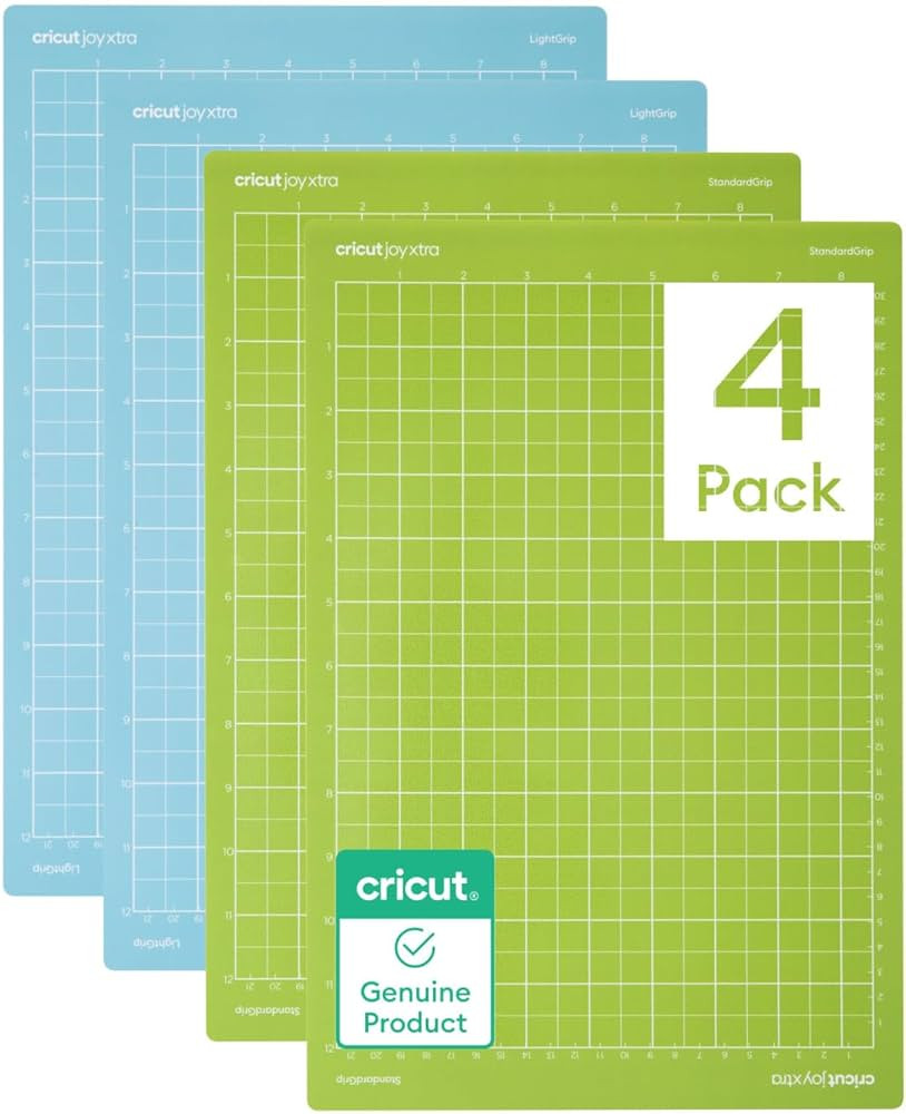 Cricut Mat Variety Pack (4 Count, 8.5in x 12in) - for Joy Xtra Machine - Includes 2 StandardGrip ... | Amazon (US)