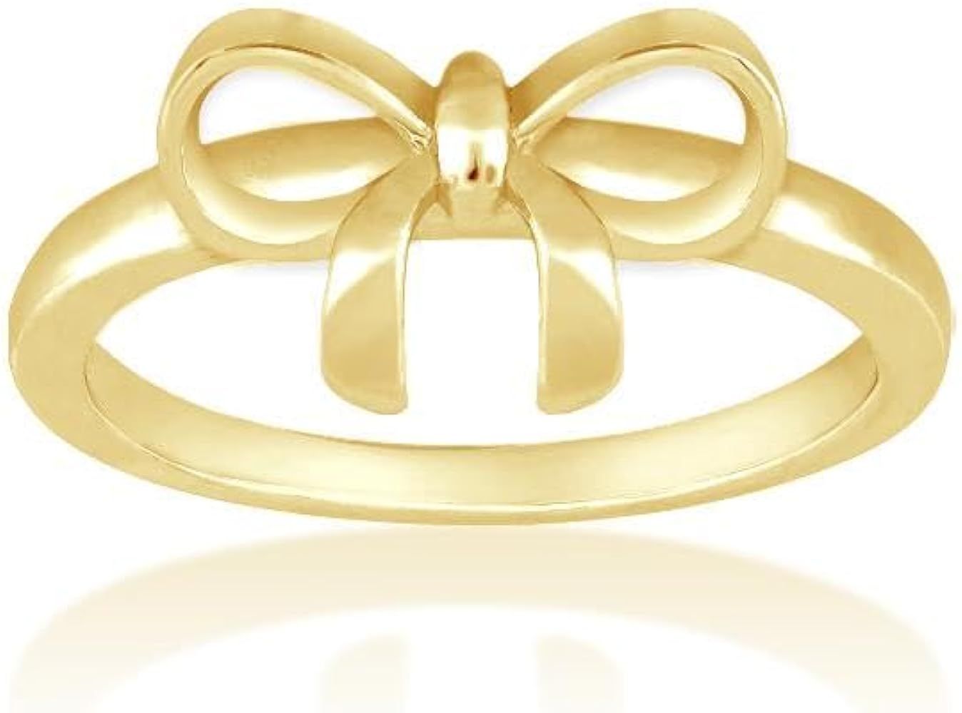 Beaux Bijoux Bow Rings Infinity Rings for Women in Sterling Silver or 14k Gold - Fine Bow Jewelry... | Amazon (US)