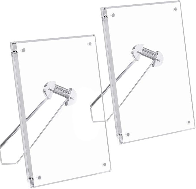 NIUBEE 5x7 Acrylic Picture Frame with Magnets - 2 Pack, Shatter-Resistant Floating Photo Frame fo... | Amazon (US)