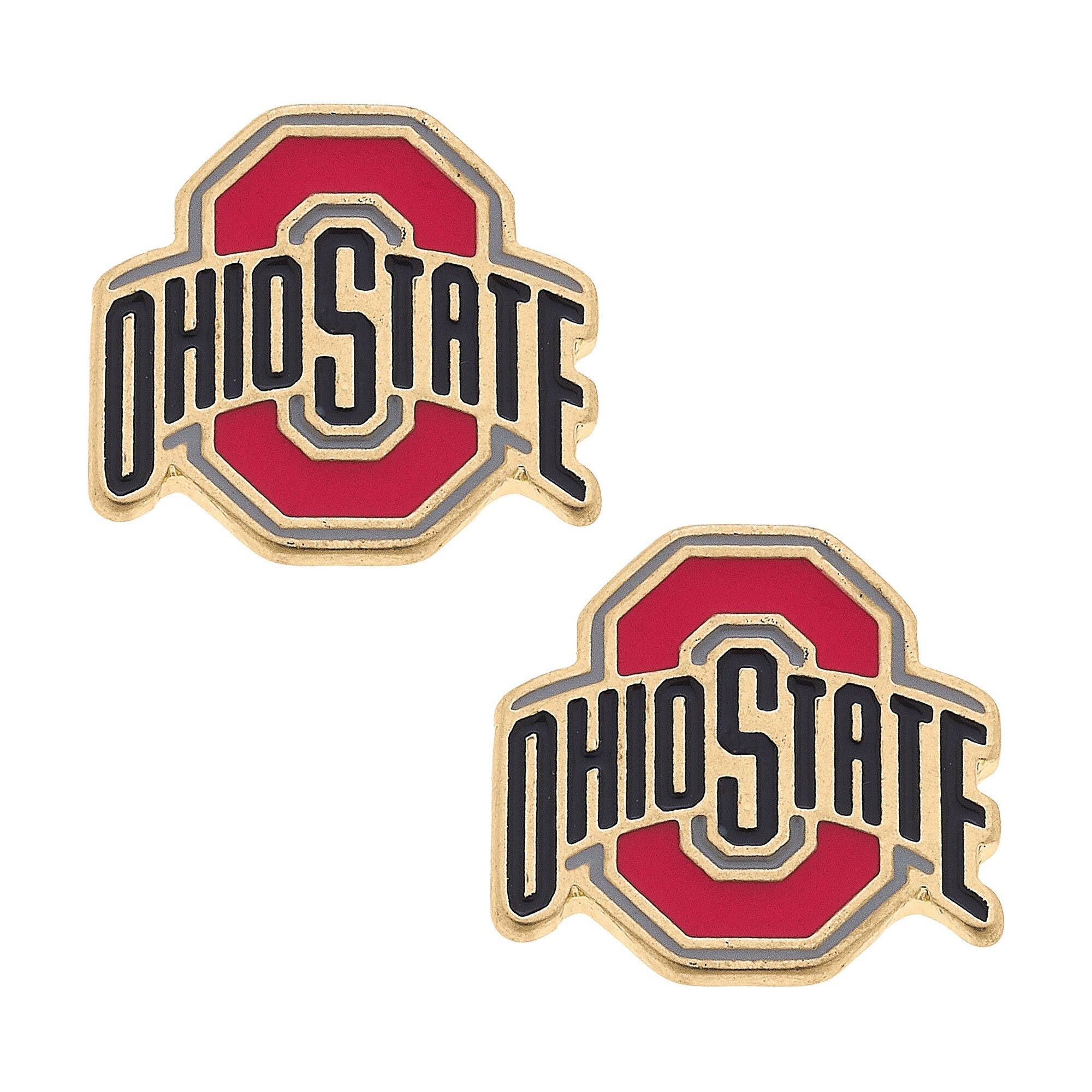Ohio State Buckeyes Women's Enamel Stud Earrings | Fanatics