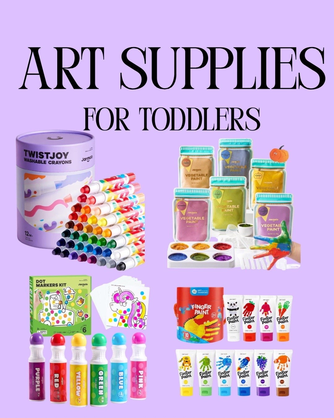 As a mom, finding art supplies that are actually toddler-friendly and non-toxic feels like winning the lottery 😭✨

We’ve been loving JARMELO art supplies lately because they’re designed with little ones in mind using washable, child-safe, non-toxic materials, which means my daughter gets to create adorable little masterpieces while I stress slightly less about what’s ending up on her hands… and probably in her mouth 😂

The finger paints, dot markers, and washable crayons have officially become part of our toddler activity rotation. Cute, creative, low-mess(ish), and mom approved 🤍

#LTKdayinmylife #LTKmomlife #LTKKids