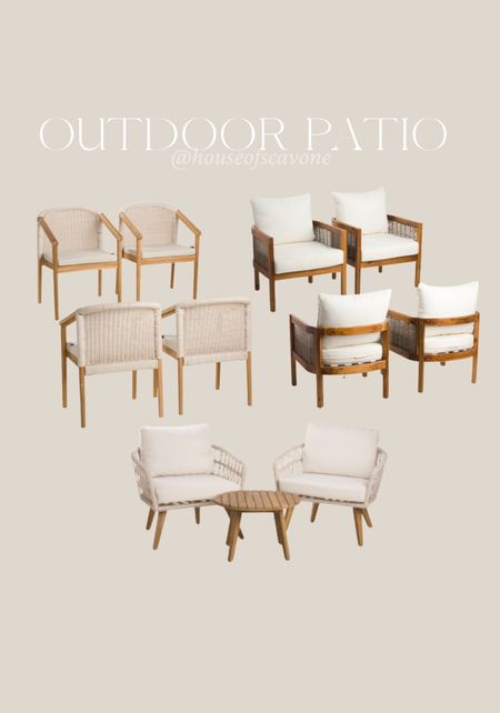 outdoor patio finds 
#outsidefurniture #outdoorfurniture #patiosets #patio #frontporch #chairs #patiochair #patiotable #summer #spring

#LTKFind #LTKSeasonal #LTKsalealert