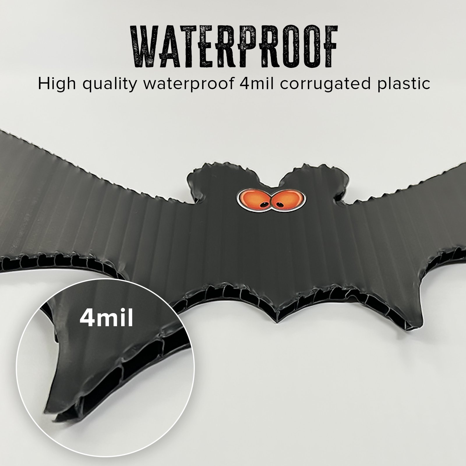 VictoryStore Outdoor Hanging Bat Halloween Yard Decorations, Set of 12 - Waterproof Plastic Hangi... | Walmart (US)