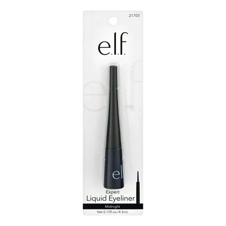 e.l.f. Cosmetics Expert Liquid Liner Midnight | Walmart (US)