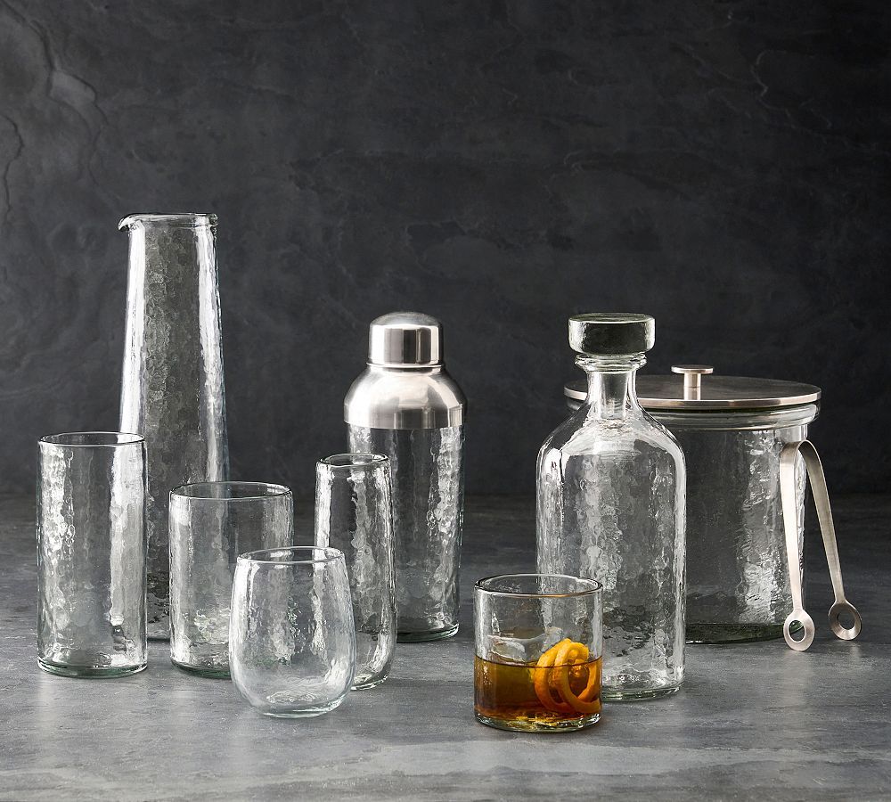 Hammered Handcrafted Glassware Collection | Pottery Barn (US)