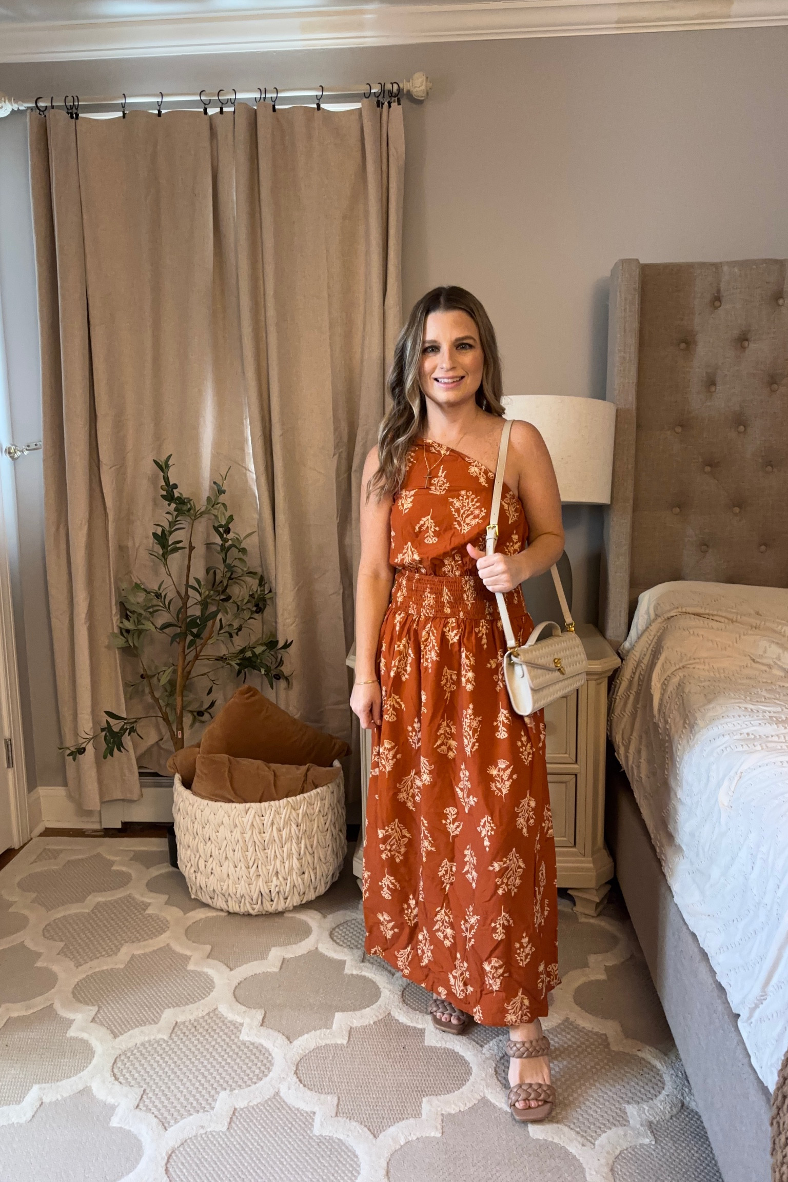 Perfect spring break outfit! It is such a gorgeous one shoulder dress! The print is perfect! 

#LTKFindsUnder50 #LTKStyleTip #LTKPetite