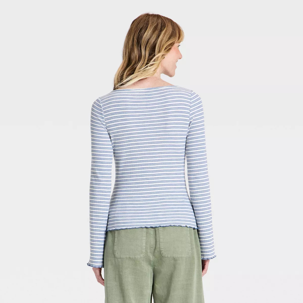 Women's Long Sleeve Heirloom Boat Neck T-Shirt - Universal Thread™ Brown S | Target