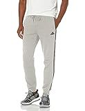 adidas Men's Essentials Fleece Tapered Cuff 3-Stripes Pants | Amazon (US)
