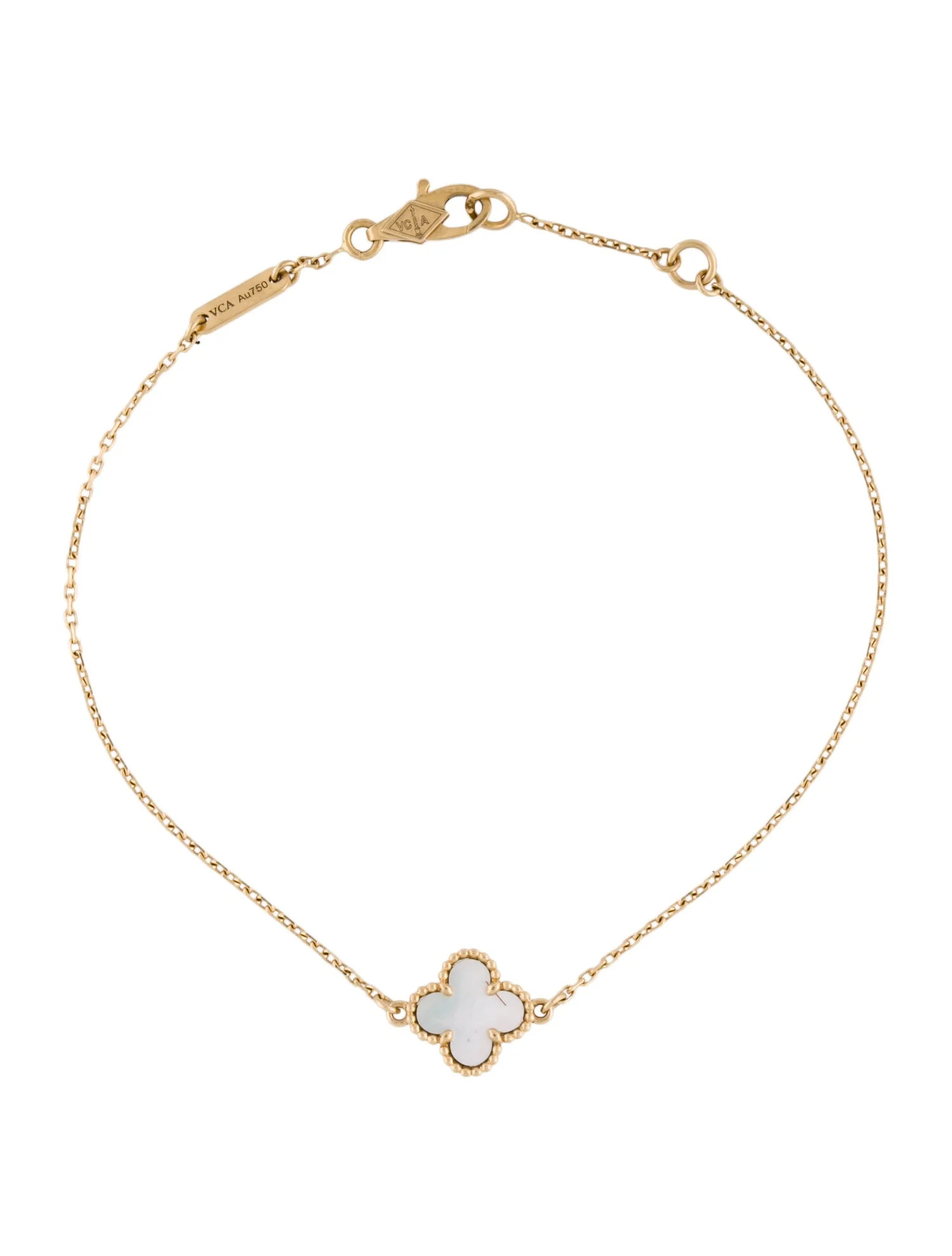 Mother of Pearl Sweet Alhambra Bracelet | The RealReal
