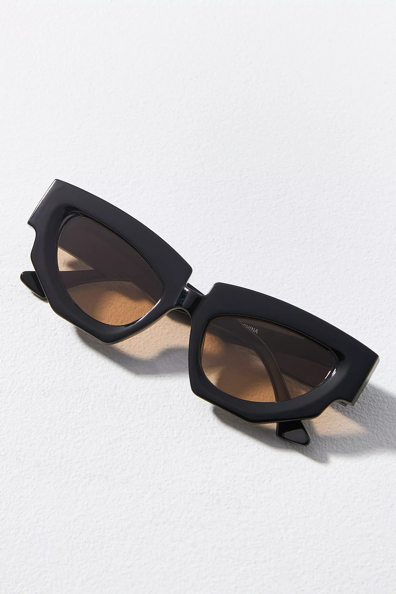 Elite Sharp-Edge Cat-Eye Sunglasses | Anthropologie (US)