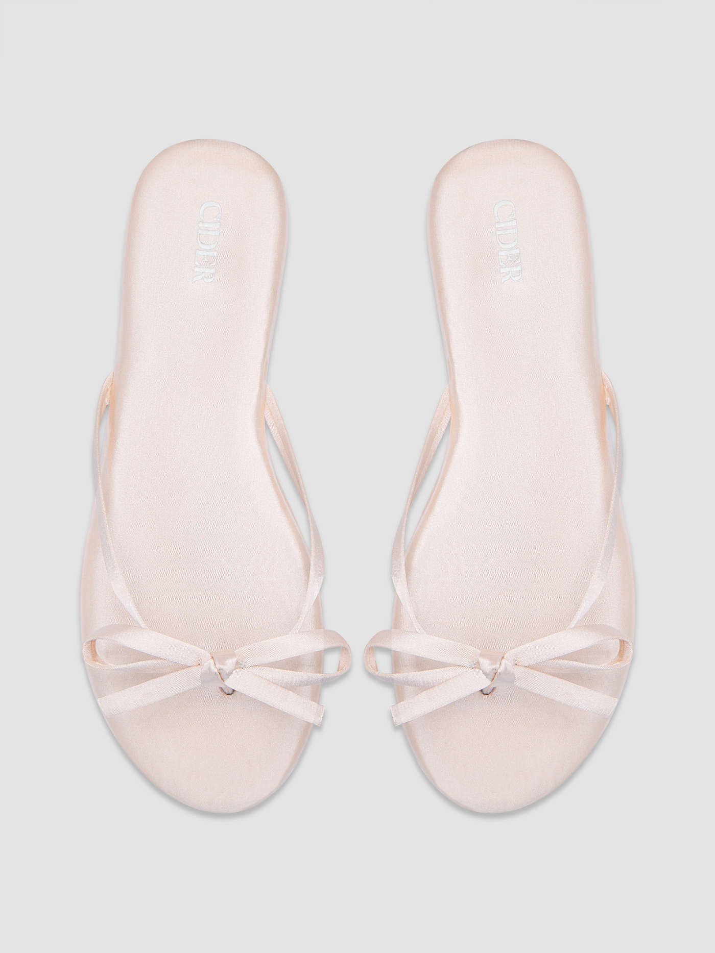 BOWKNOT SATIN SLIPPERS For Daily Casual Wedding Vacation Beach | Cider