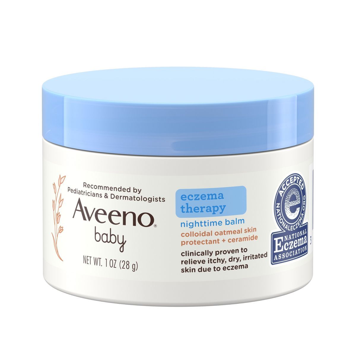 Aveeno Baby Eczema Therapy Nighttime Balm with Natural Oatmeal - 1oz | Target