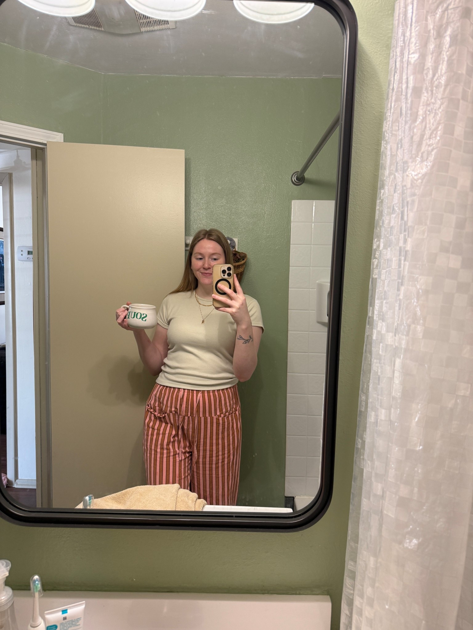 funky pants > hard pants 

I sized up to a L because they’re cotton! 

#momoutfits #casualoutfits

#LTKootd #LTKmomlife