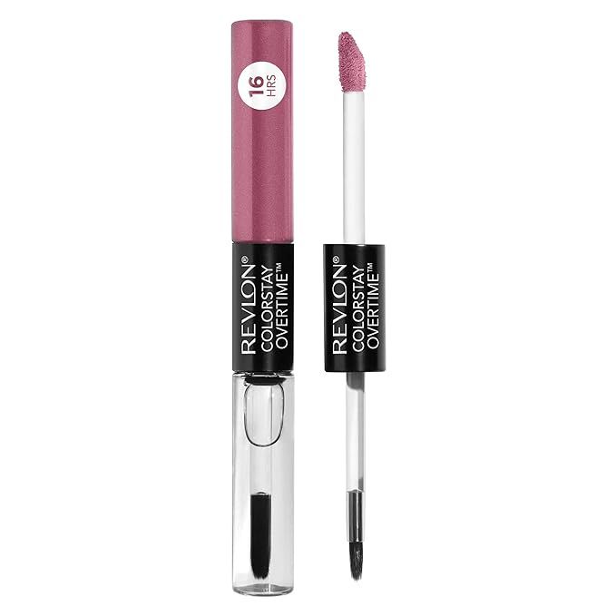 Liquid Lipstick with Clear Lip Gloss by Revlon, ColorStay Face Makeup, Overtime Lipcolor, Dual En... | Amazon (US)